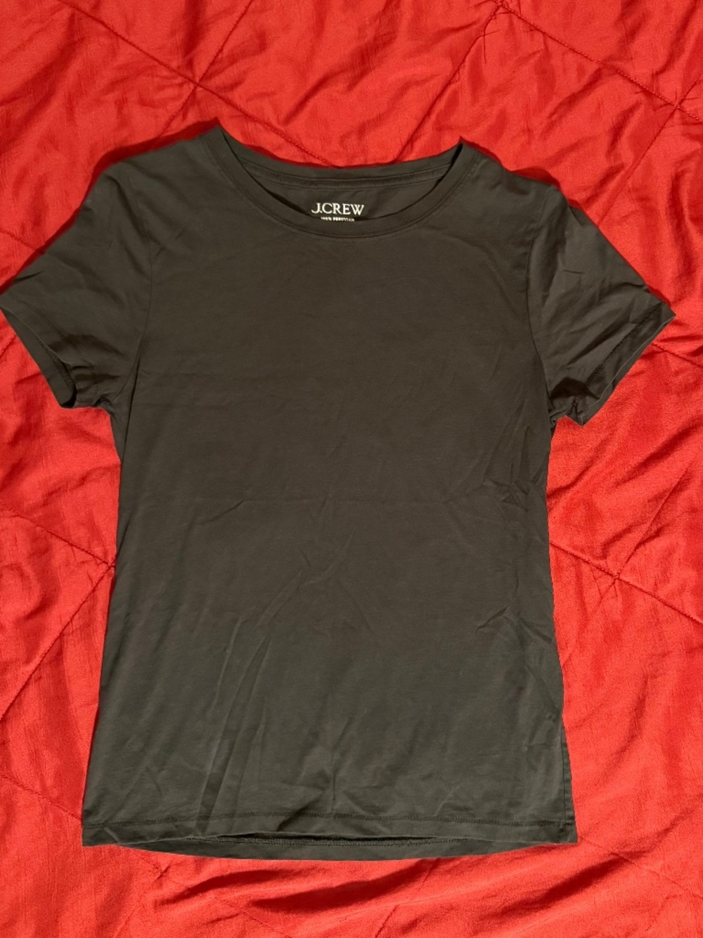 J Crew Women’s Pima Cotton Tee in charcoal, Size: small, Excellent Condition